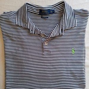 Striped Polo Tee XXL